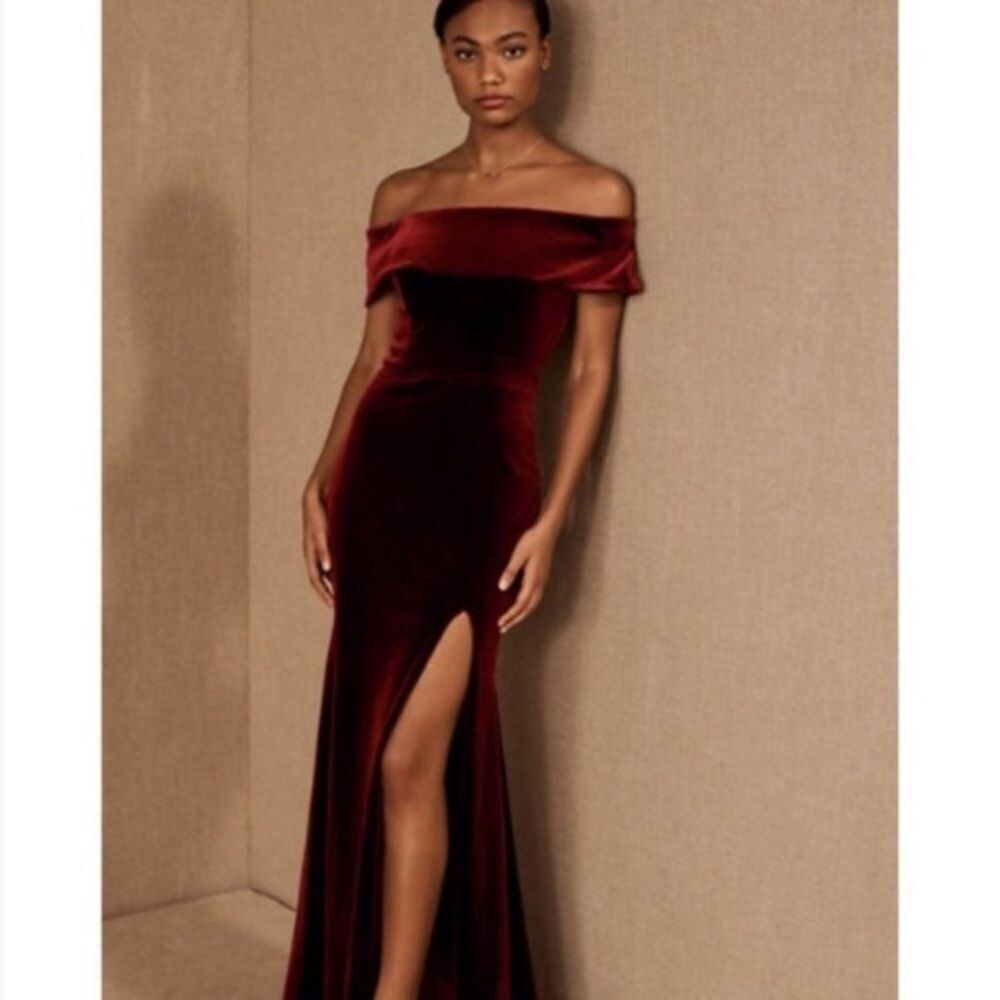 BHLDN Fawn Velvet Dress Size 4